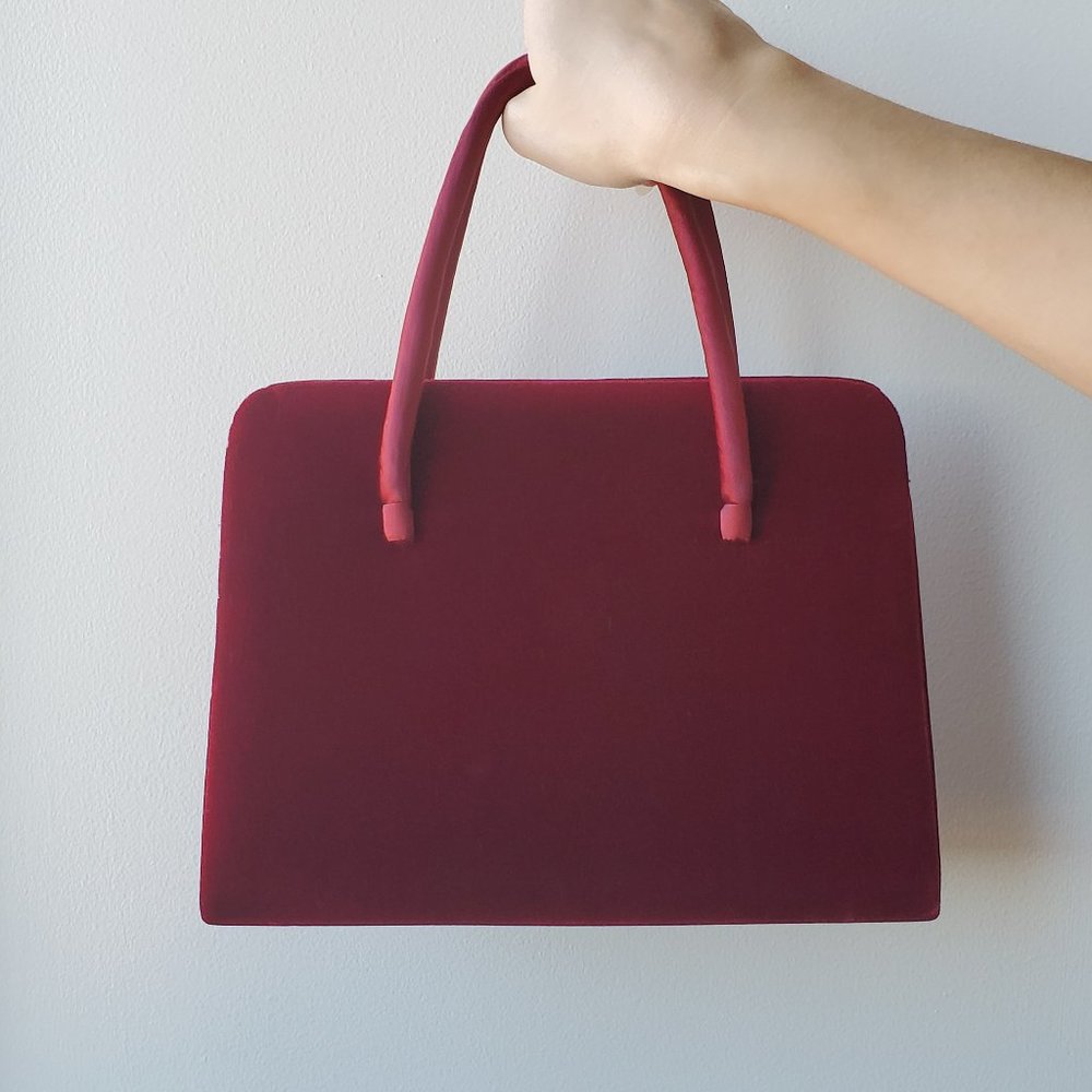 Vintage InWear Red Velvet handbag